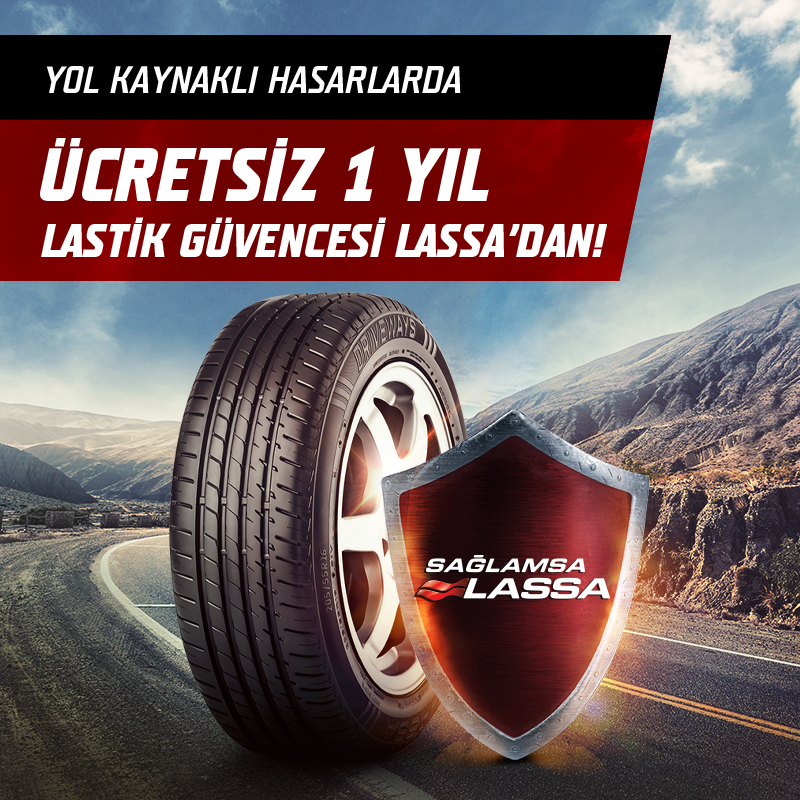Ücretsiz 1 Yıl Lastik Güvencesi Lassa'dan!